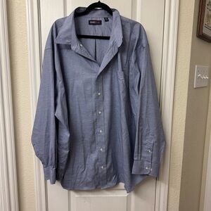 Roundtree & Yorke Light Blue Casual Button Down Shirt